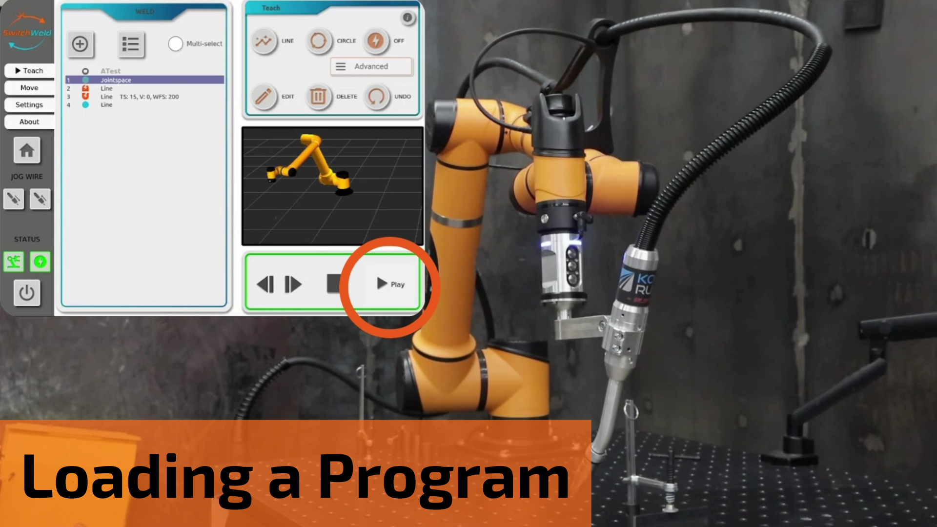 Loading a Program Tutorial - Switch Weld